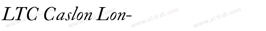 LTC Caslon Lon字体转换